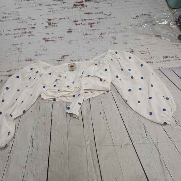 Farm Rio embroiderd crop top. Size xL - Picture 4 of 7